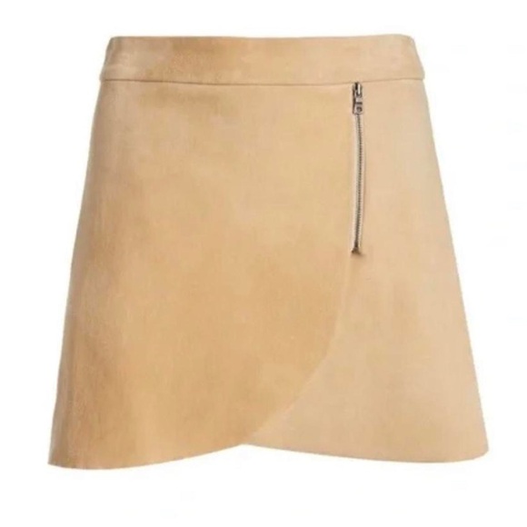 Alice + Olivia Lamb Leather Miniskirt Size 2